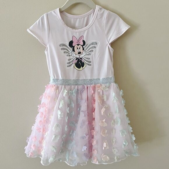 Disney Other - Disney Minnie Mouse Toddler Girl’s Pink Flower Dress